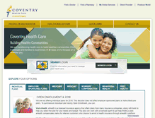 Tablet Screenshot of coventryhealthcare.com